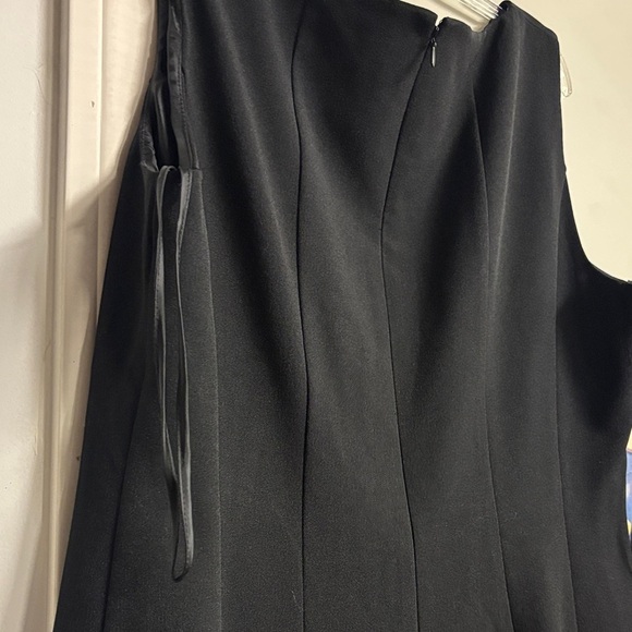Evan Picone Classic Black Midi Dress Size 12 - Picture 5 of 5